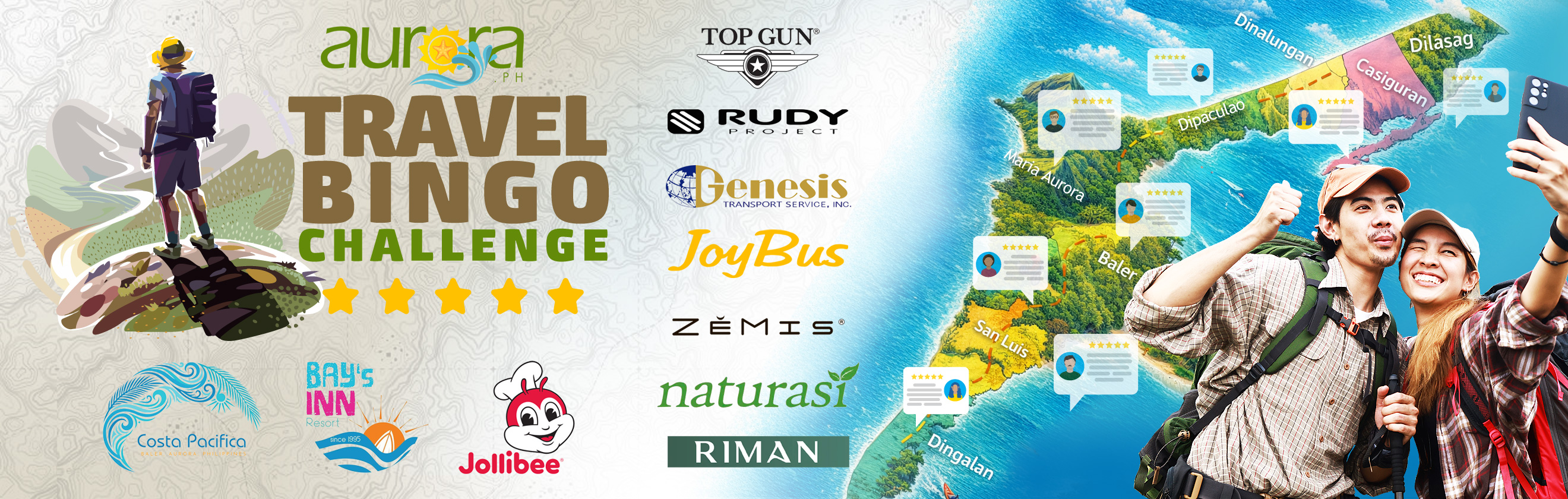 Aurora.ph Travel Bingo Challenge